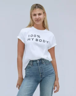 Everlane Tees*The 100% My Body Crew White