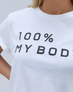 Everlane Tees*The 100% My Body Crew White