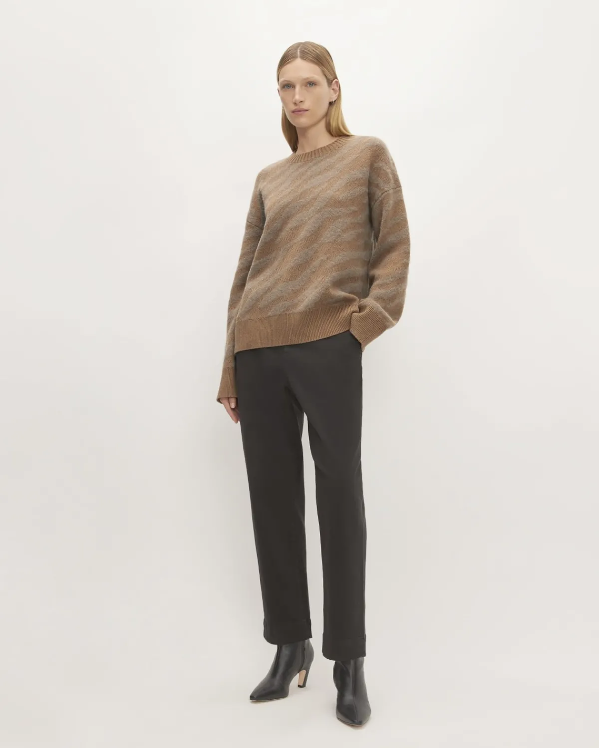 Everlane Sweaters|Crew Sweaters*The Alpaca Tiger Jacquard Crewneck