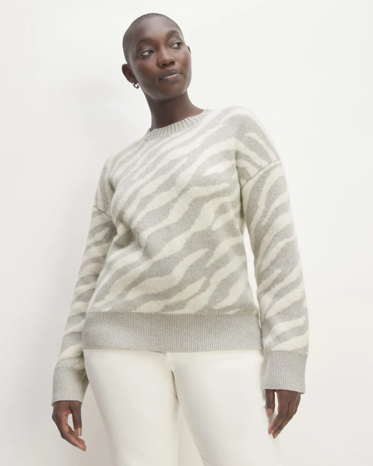 Everlane Sweaters|Crew Sweaters*The Alpaca Tiger Jacquard Crewneck