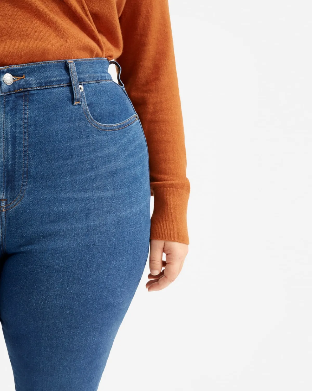 Everlane Jackets & Coats|Jackets*The Authentic Stretch High-Rise Skinny Deep Atlantic
