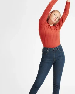 Everlane Jackets & Coats|Jackets*The Authentic Stretch High-Rise Skinny Deep Atlantic