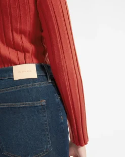 Everlane Jackets & Coats|Jackets*The Authentic Stretch High-Rise Skinny Deep Atlantic