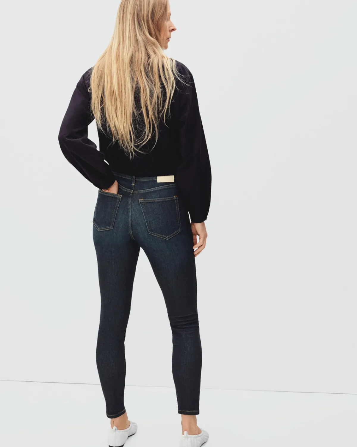 Everlane Jackets & Coats|Jackets*The Authentic Stretch High-Rise Skinny Deep Atlantic