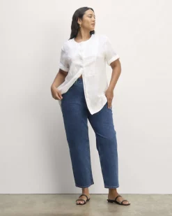 Everlane Tops*The Bib Shirt in Linen