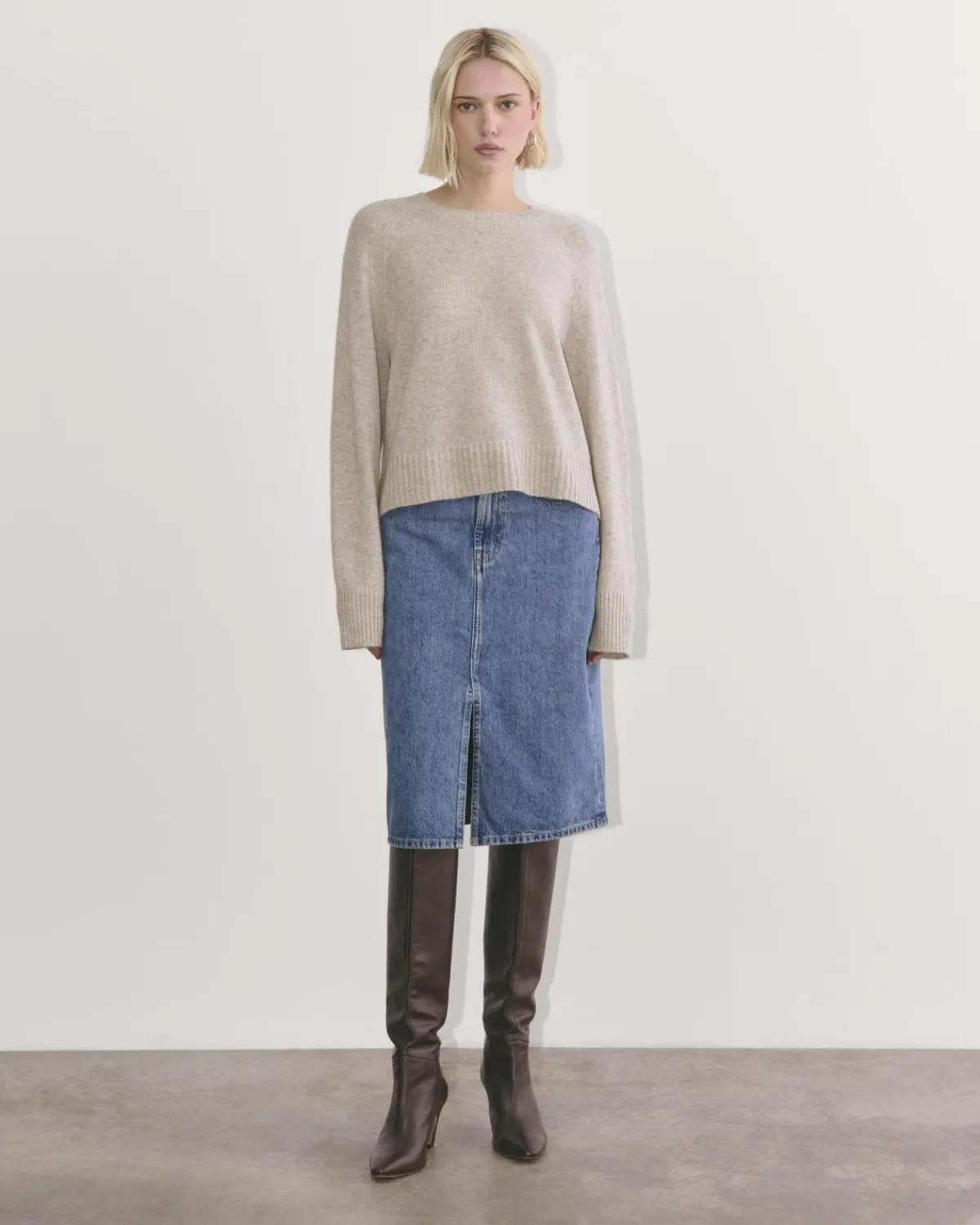 Everlane Sweaters|Crew Sweaters*The Boxy Crew in Cashmere