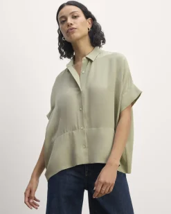 Everlane Tops*The Boxy Shirt in Washable Silk