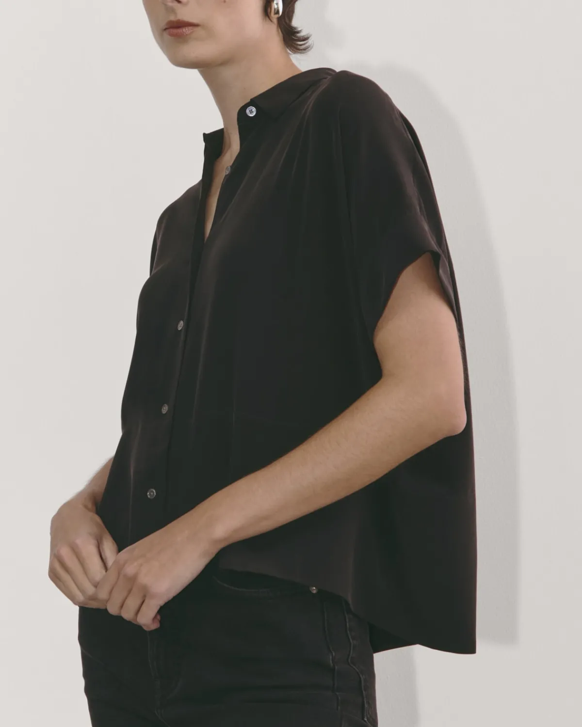 Everlane Tops*The Boxy Shirt in Washable Silk