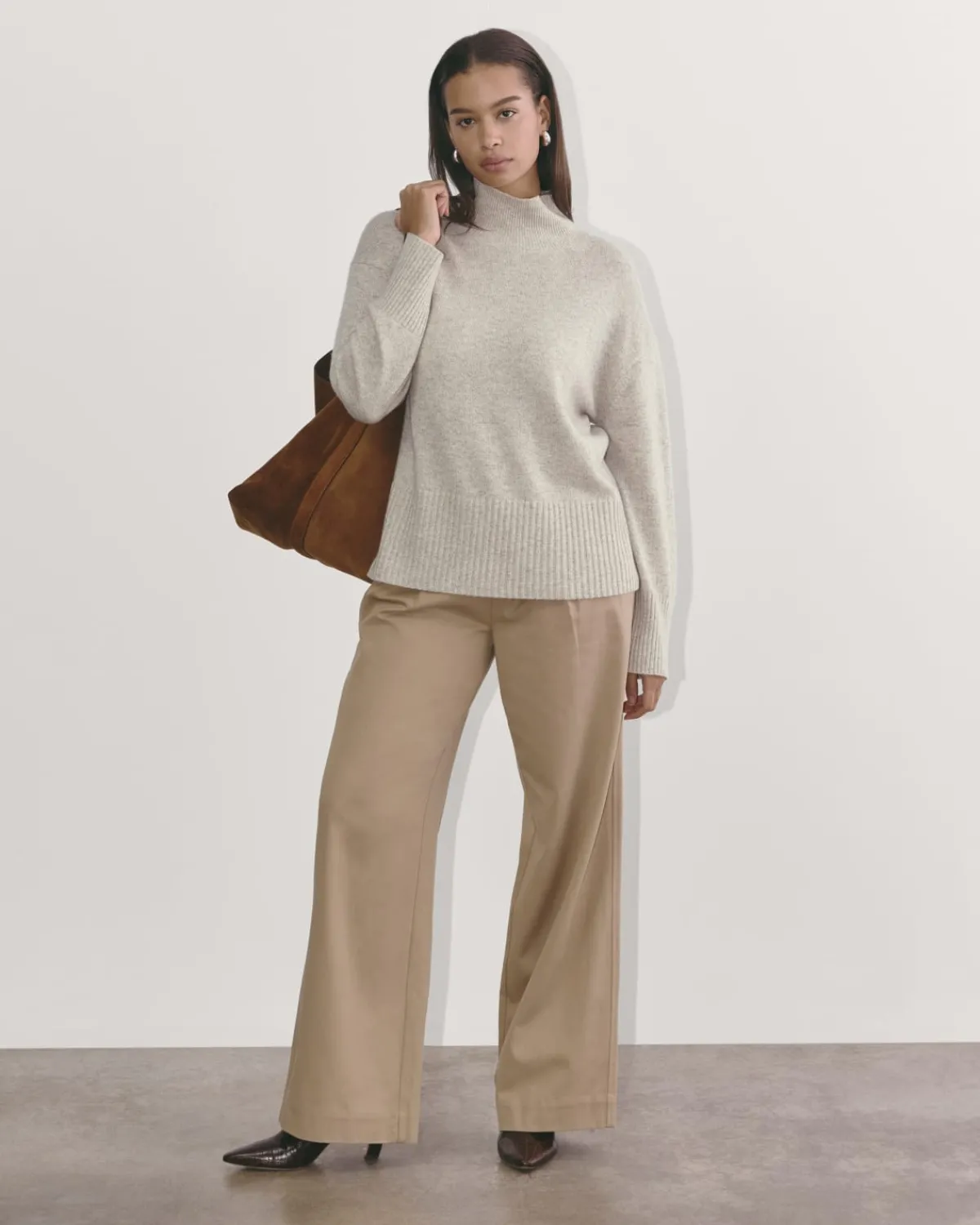 Everlane Sweaters|Turtleneck Sweaters*The Boxy Turtleneck in Cashmere