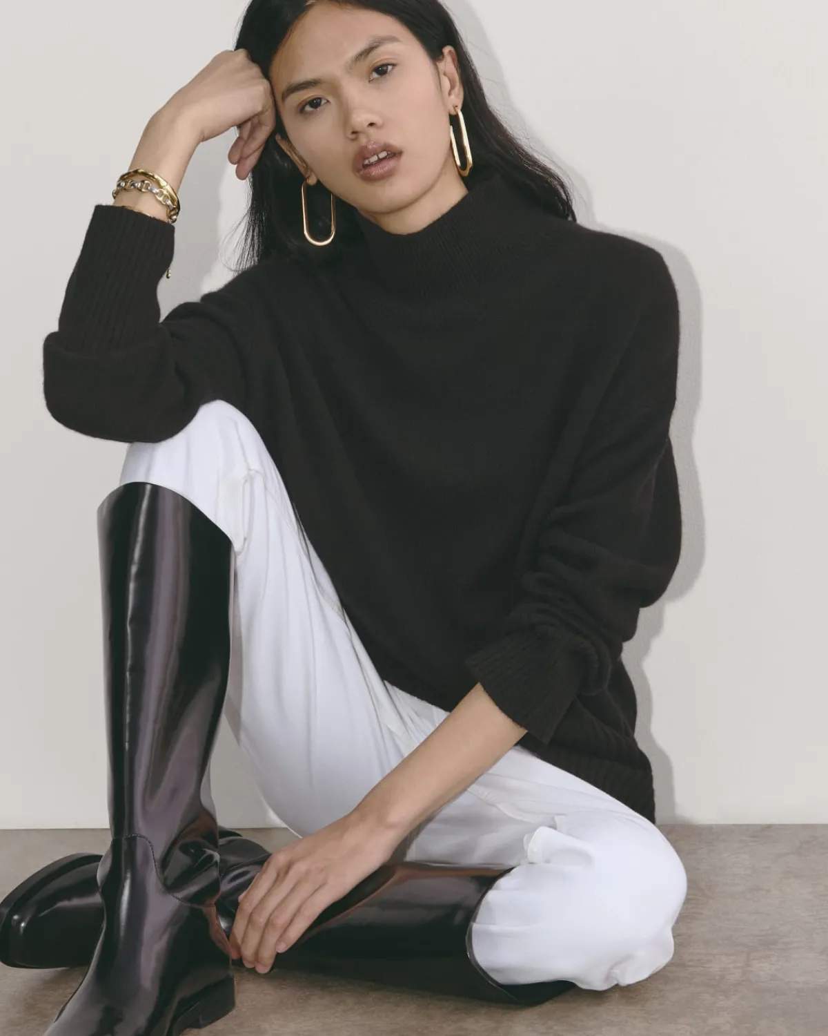 Everlane Sweaters|Turtleneck Sweaters*The Boxy Turtleneck in Cashmere