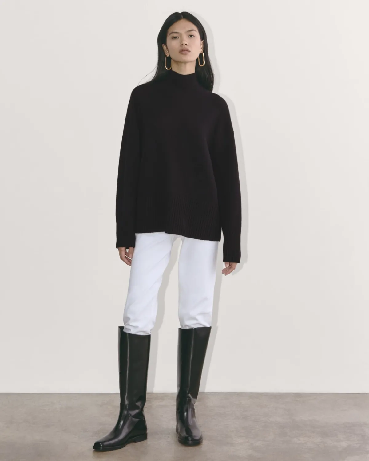 Everlane Sweaters|Turtleneck Sweaters*The Boxy Turtleneck in Cashmere