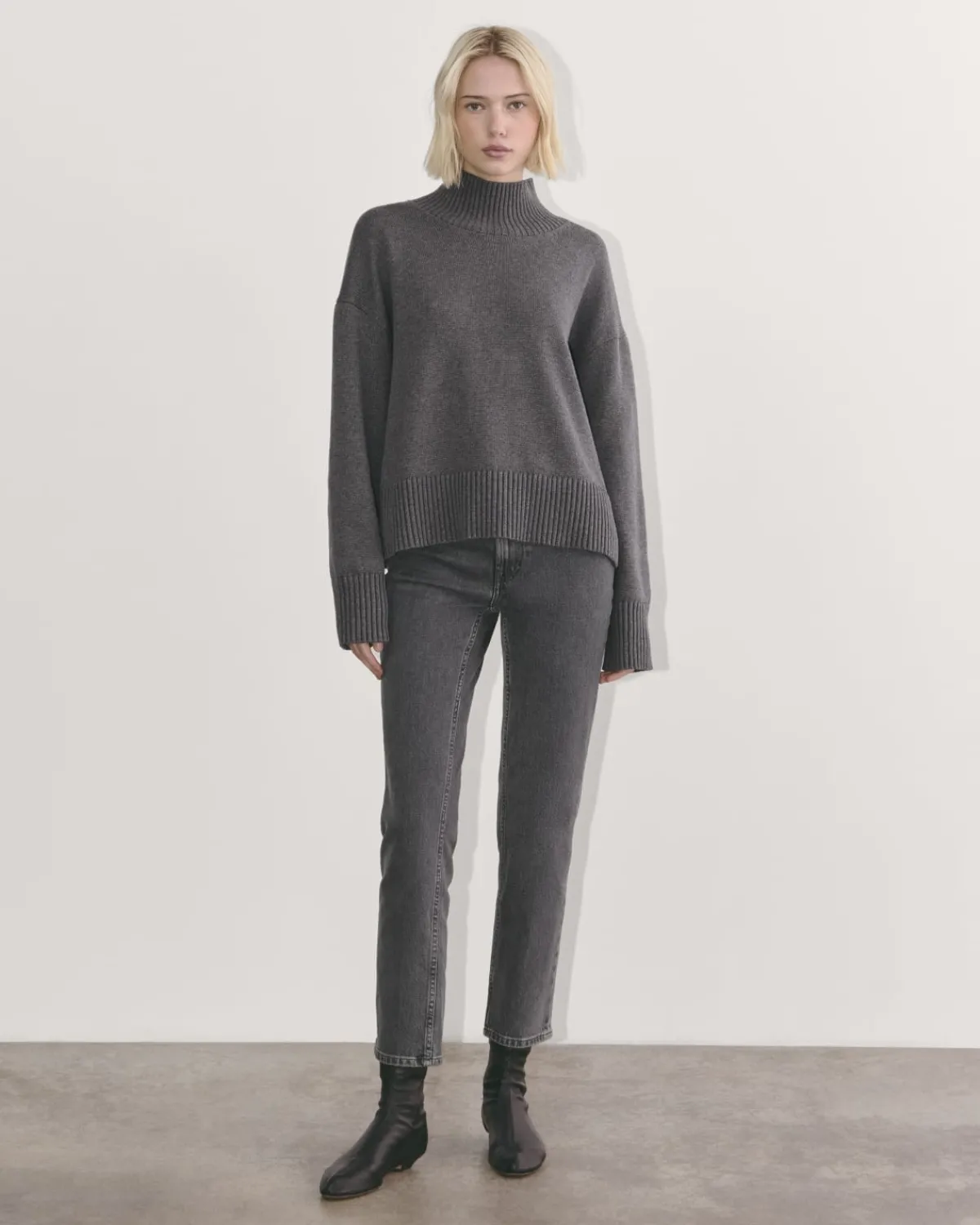 Everlane Sweaters|Turtleneck Sweaters*The Boxy Turtleneck in Everyday Cotton