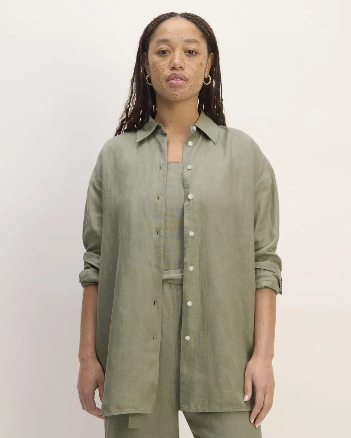 Everlane Tops*The Boyfriend Shirt in Linen