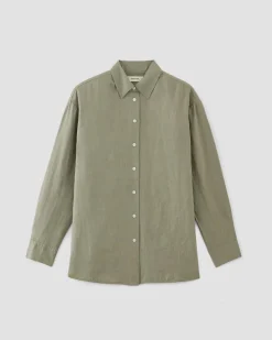 Everlane Tops*The Boyfriend Shirt in Linen