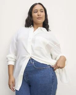 Everlane Tops*The Boyfriend Shirt in Washable Silk
