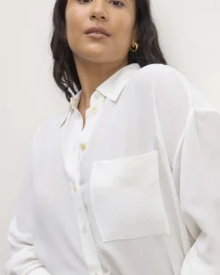 Everlane Tops*The Boyfriend Shirt in Washable Silk