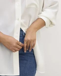 Everlane Tops*The Boyfriend Shirt in Washable Silk