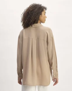 Everlane Tops*The Boyfriend Shirt in Washable Silk