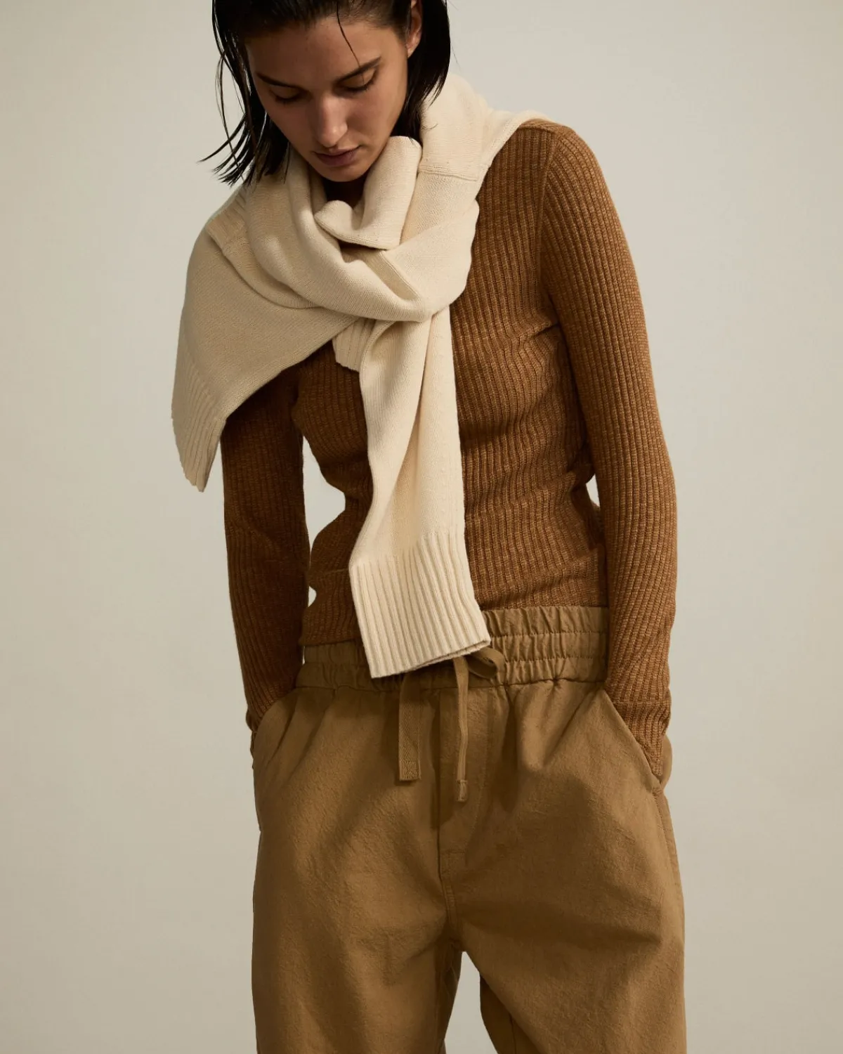 Everlane Pants|Pull-On Pants*The Canvas Organic Cotton Pull-On Pant Cappuccino
