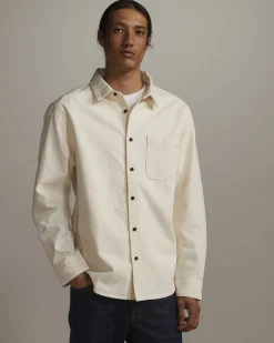 Everlane Jackets & Coats|Shirts*The Canvas Organic Cotton Overshirt Bone