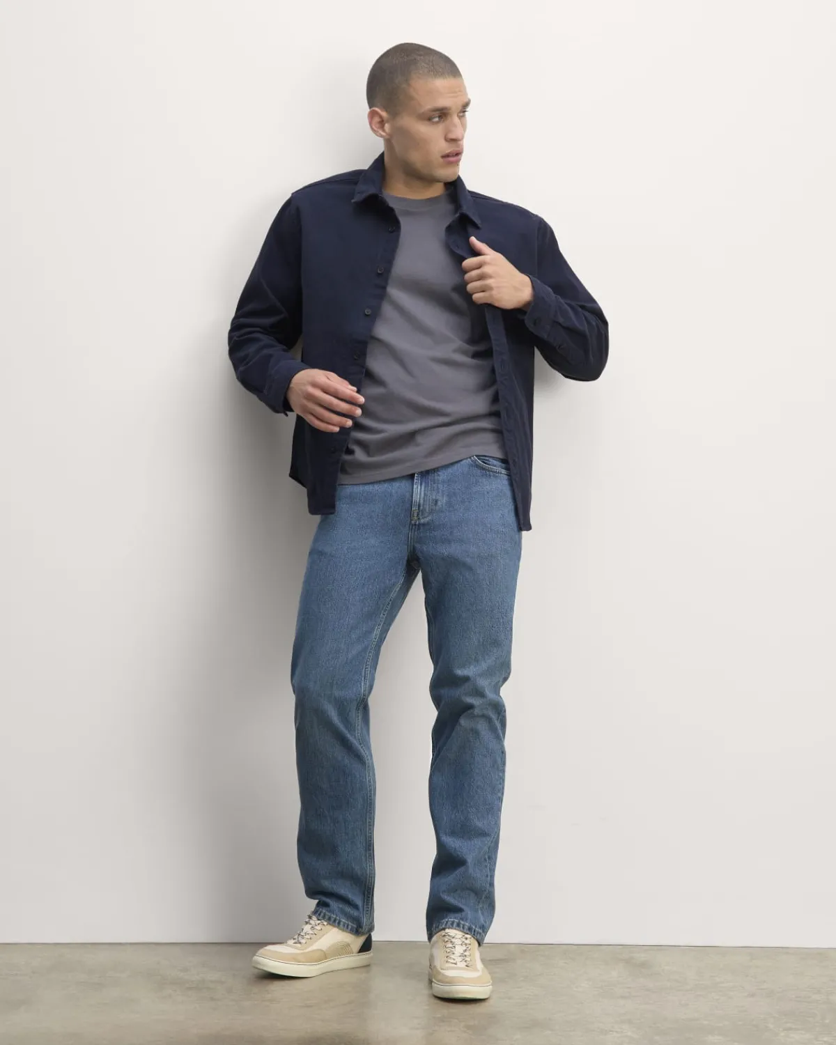 Everlane Jackets & Coats|Shirts*The Canvas Organic Cotton Overshirt Bone
