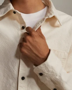 Everlane Jackets & Coats|Shirts*The Canvas Organic Cotton Overshirt Bone