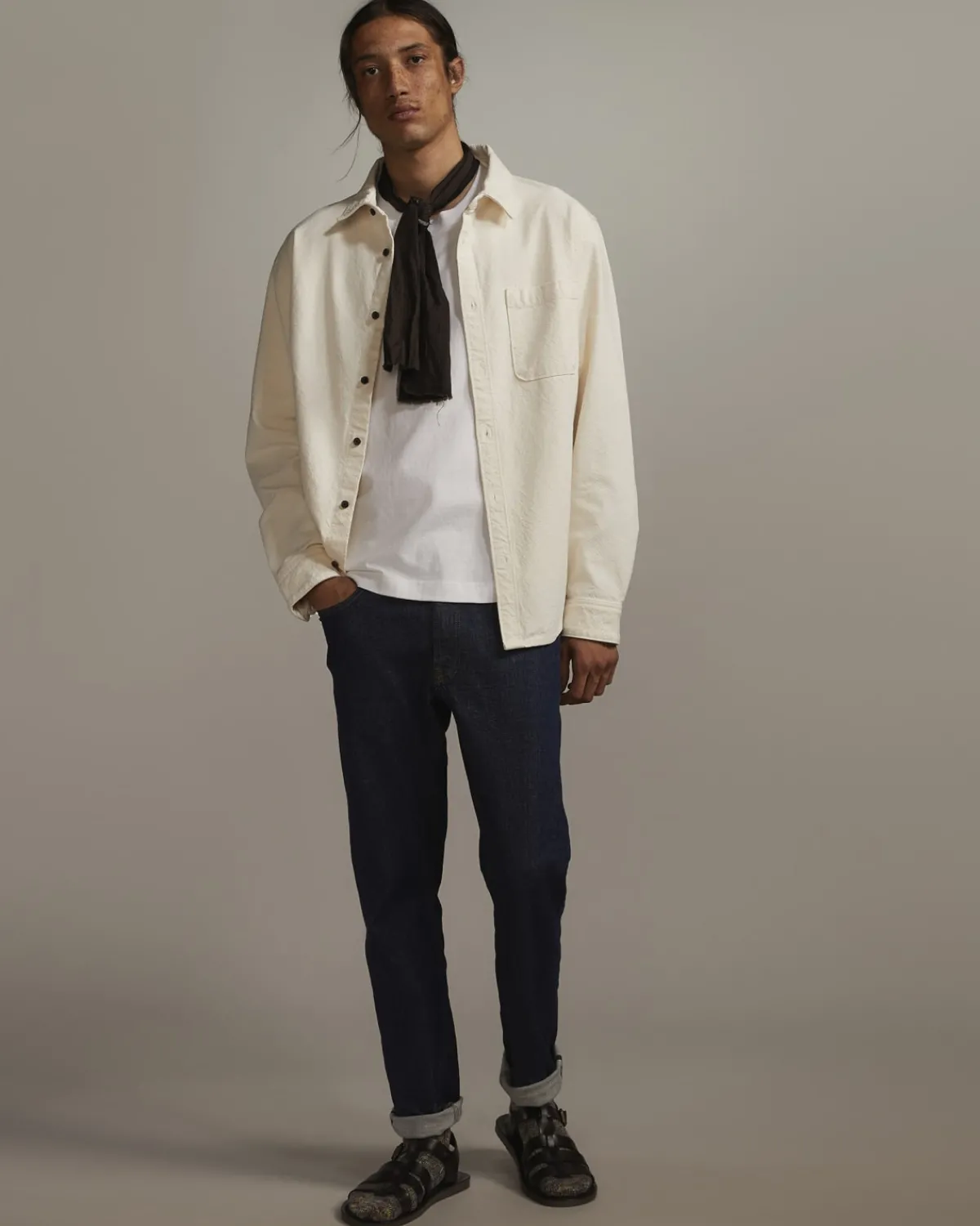 Everlane Jackets & Coats|Shirts*The Canvas Organic Cotton Overshirt Bone