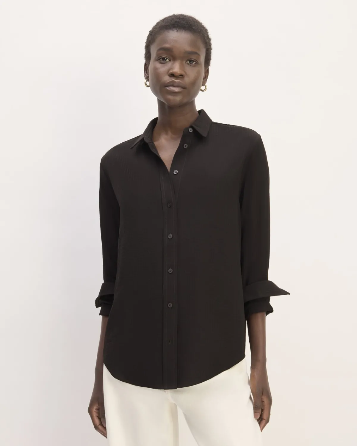 Everlane Tops*The City Stripe Relaxed Shirt