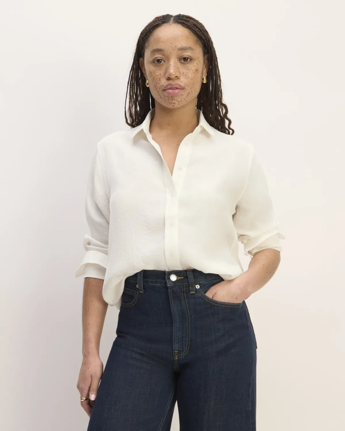 Everlane Tops*The City Stripe Relaxed Shirt