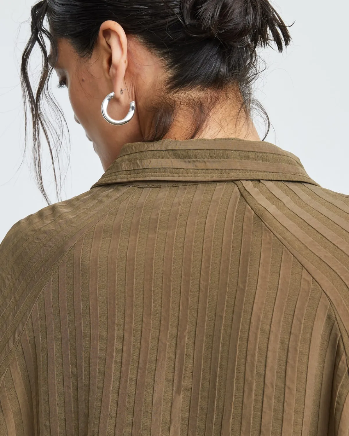 Everlane Tops*The City Stripe Shirt Beech