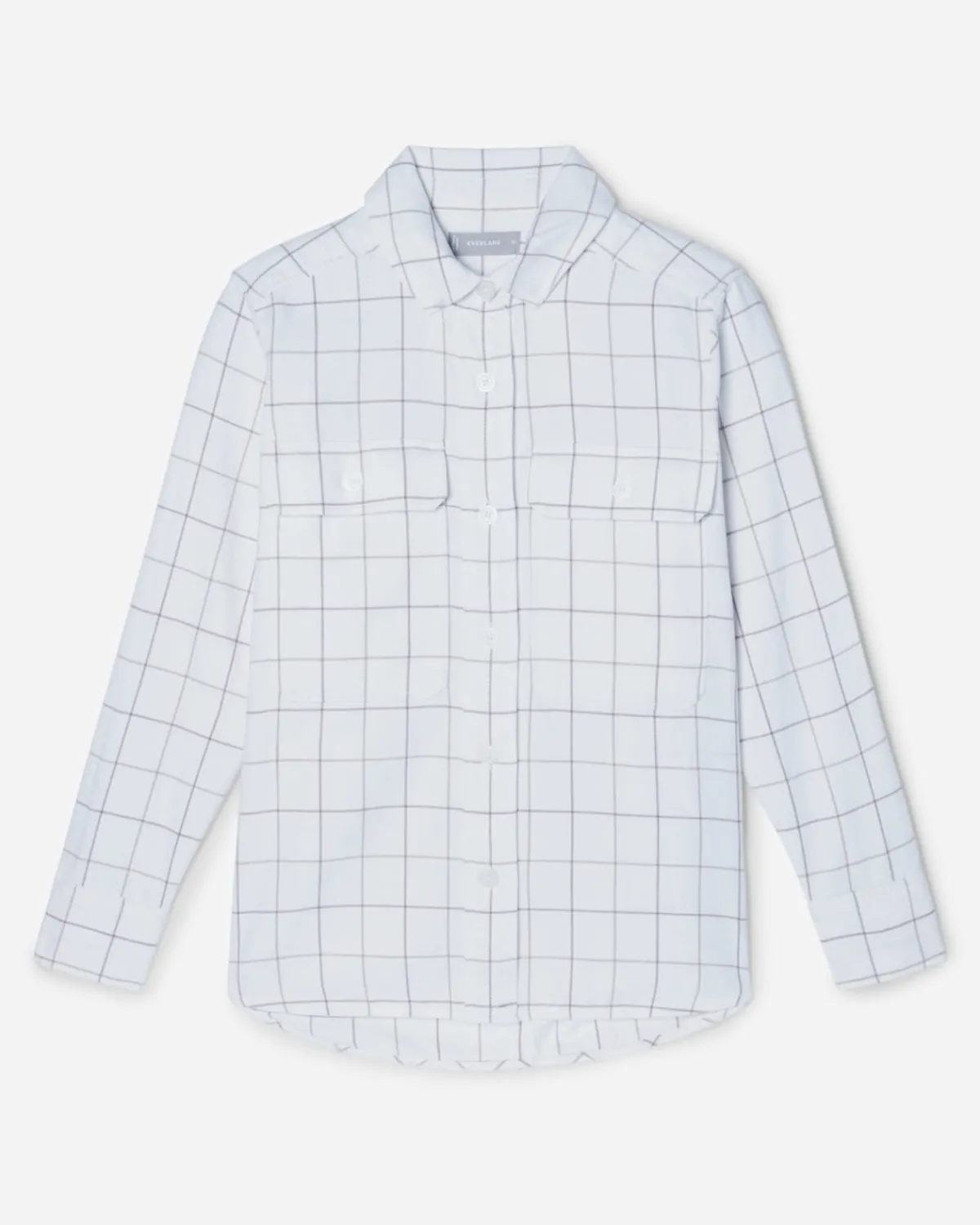 Everlane Tops*The Classic Cotton Flannel Shirt Canvas Tan Plaid