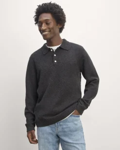 Everlane Sweaters|Turtleneck Sweaters*The Classic Polo in Luxe Merino Charcoal