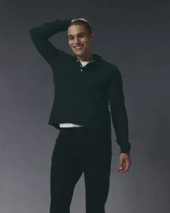 Everlane Sweaters|Turtleneck Sweaters*The Classic Polo in Luxe Merino Charcoal