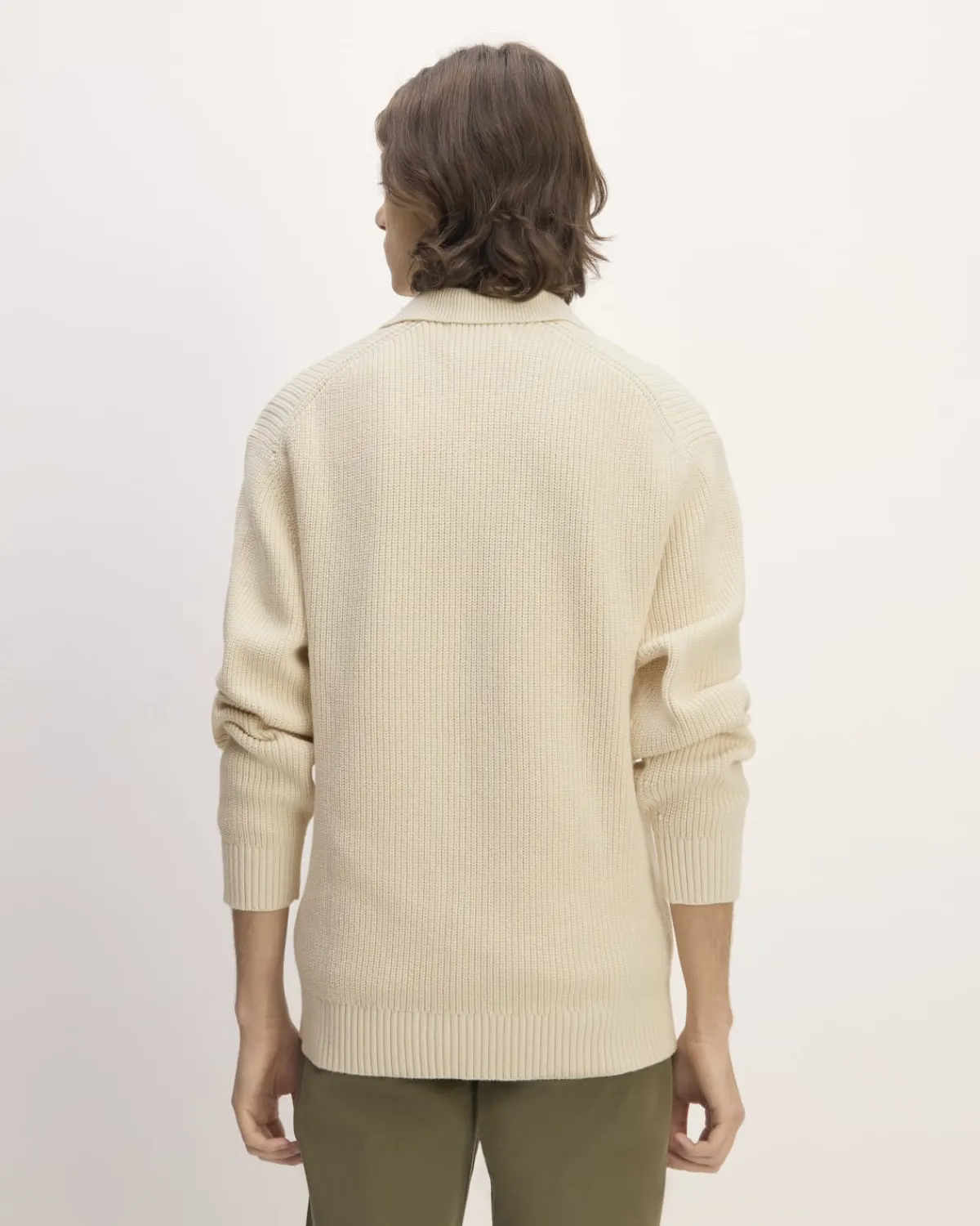 Everlane Sweaters|Turtleneck Sweaters*The Cotton Chunky Rib Polo Heathered Charcoal