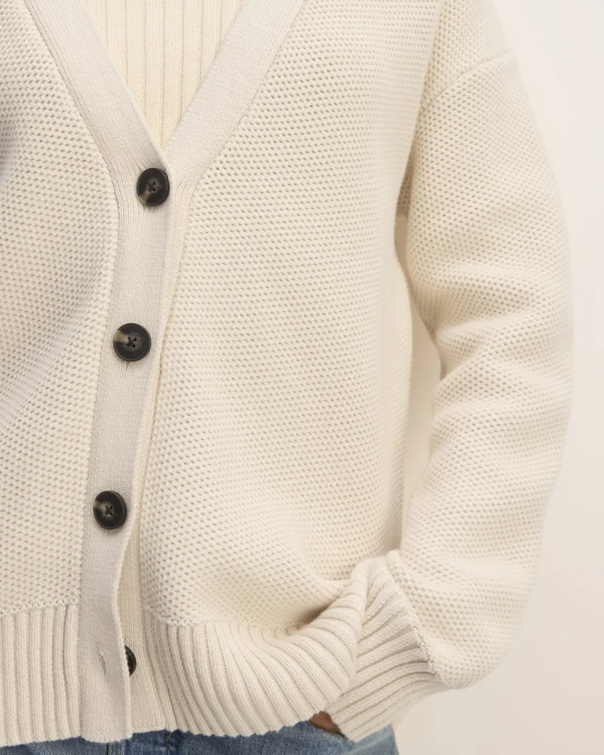 Everlane Sweaters|Cardigans*The Cotton Honeycomb Cardigan Canvas