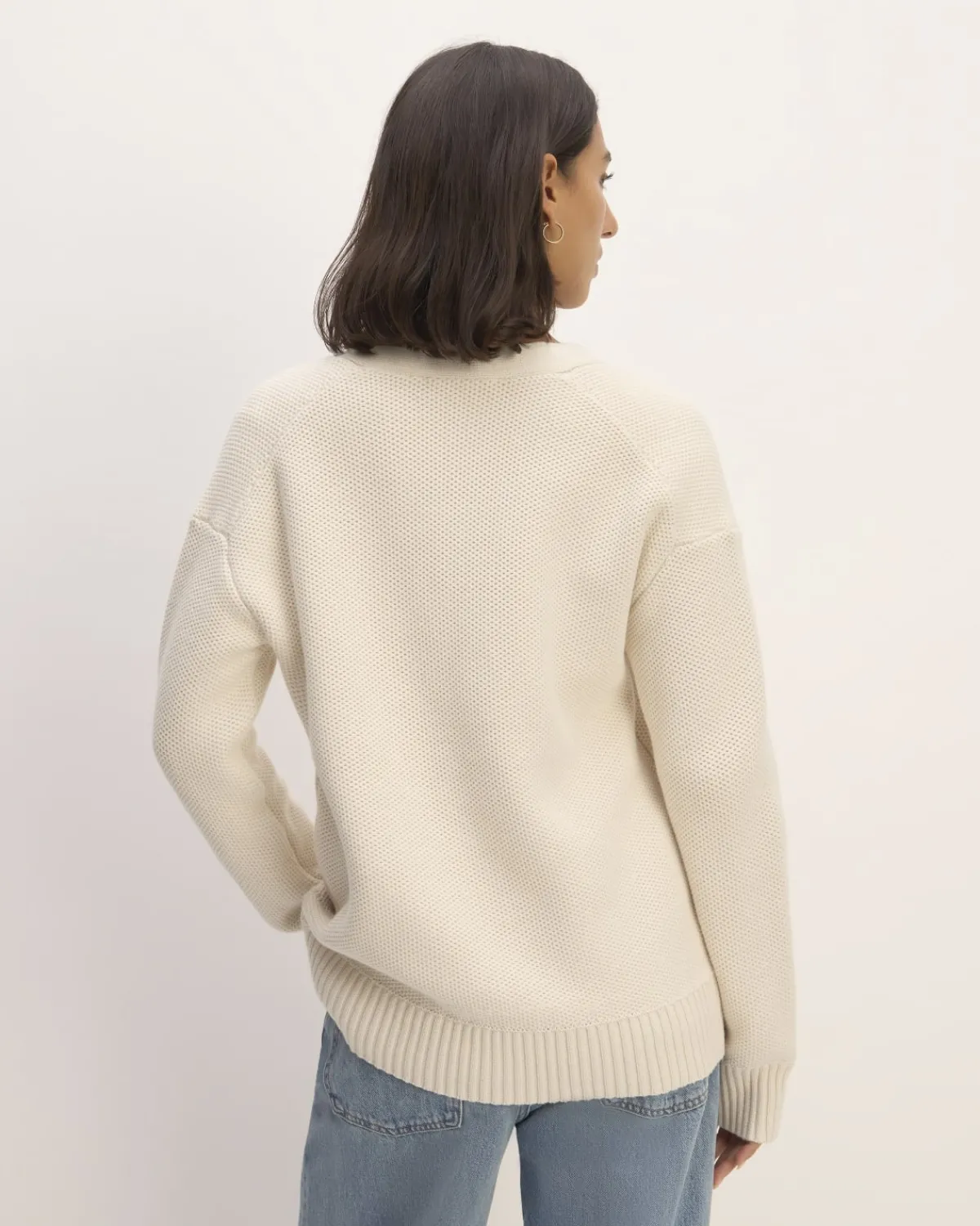 Everlane Sweaters|Cardigans*The Cotton Honeycomb Cardigan Canvas