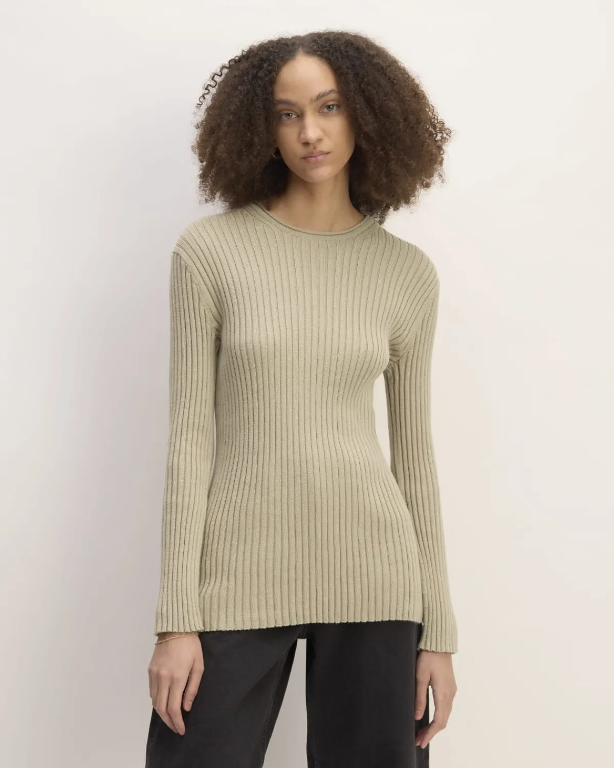 Everlane Sweaters|Crew Sweaters*The Cotton Rib Crew Trench Coat Khaki