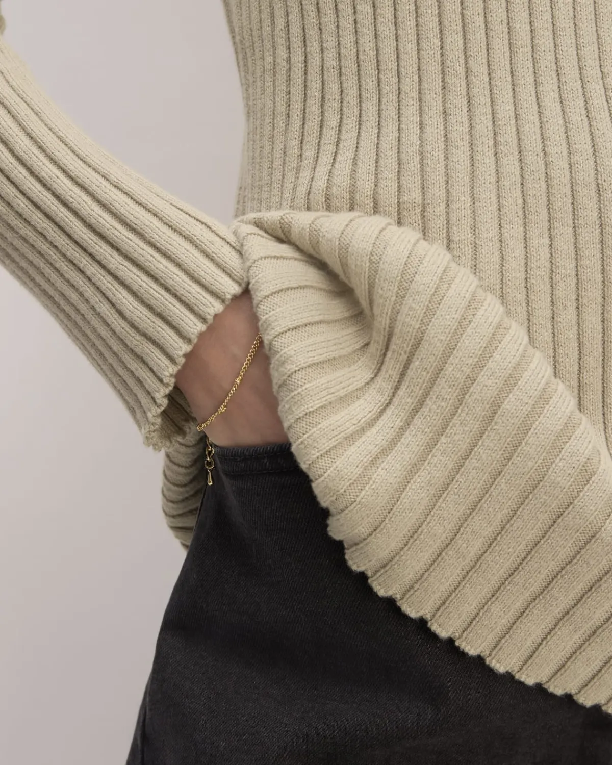 Everlane Sweaters|Crew Sweaters*The Cotton Rib Crew Trench Coat Khaki