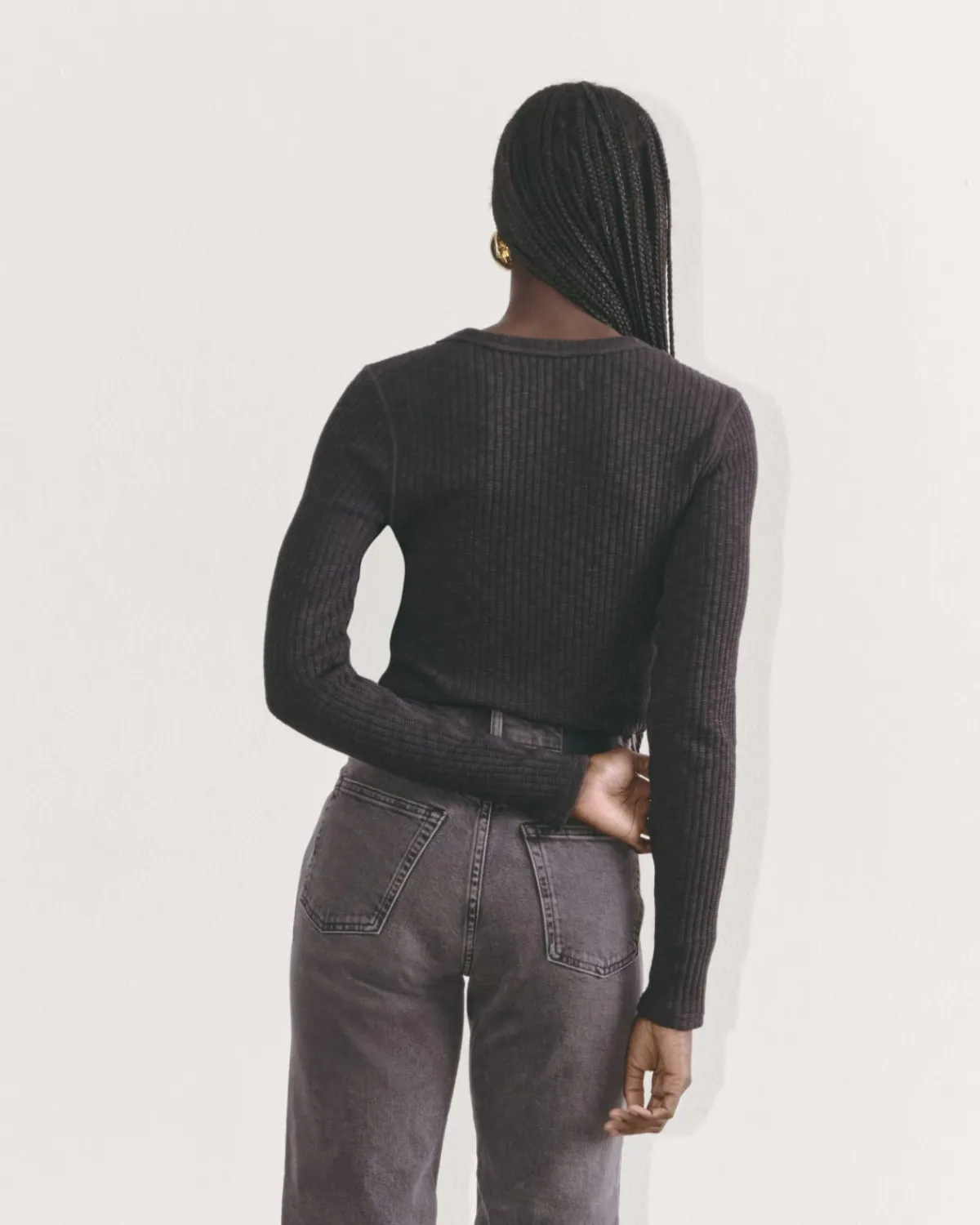 Everlane Tops*The Cozy Rib Long-Sleeve Tee