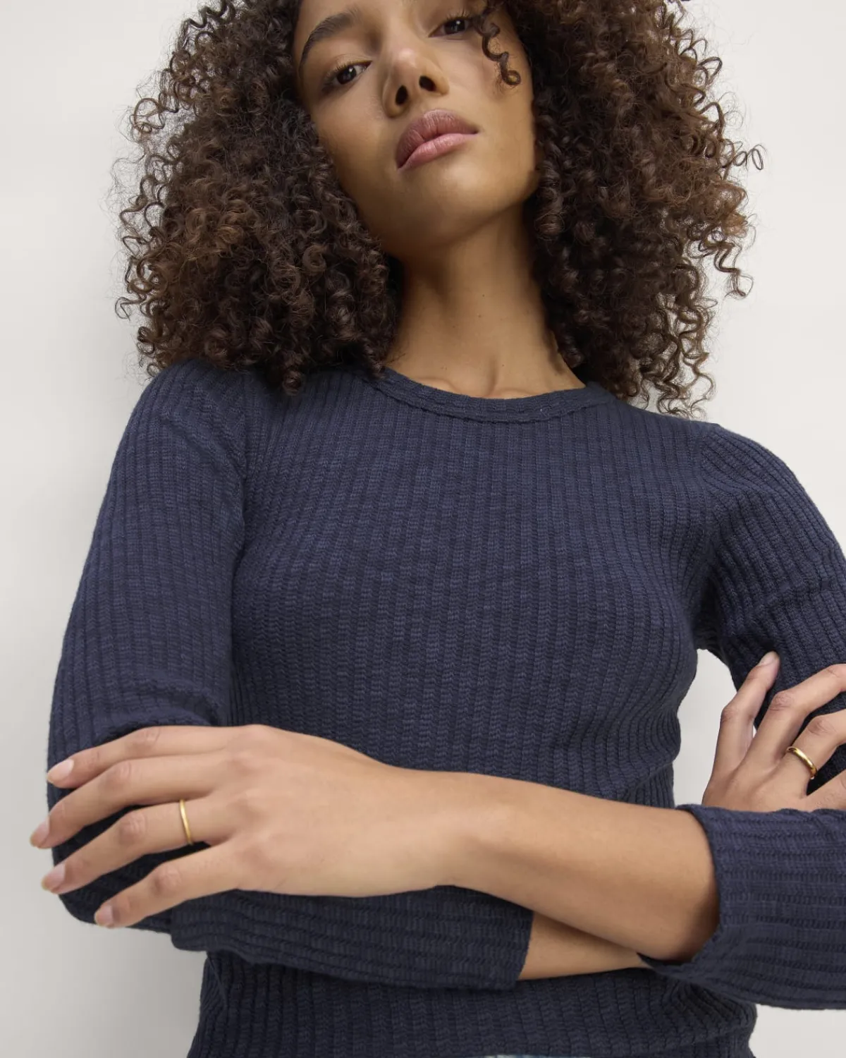 Everlane Tops*The Cozy Rib Long-Sleeve Tee