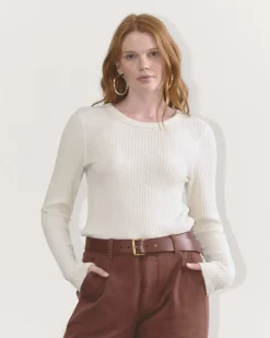 Everlane Tops*The Cozy Rib Long-Sleeve Tee