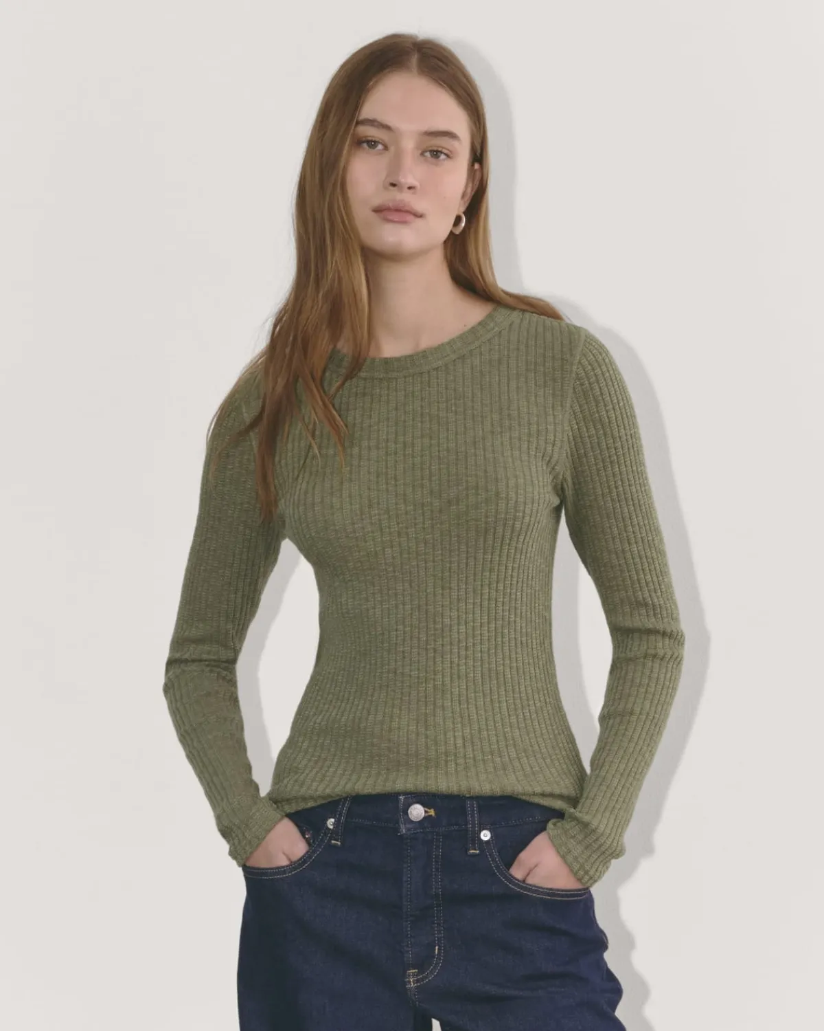 Everlane Tops*The Cozy Rib Long-Sleeve Tee