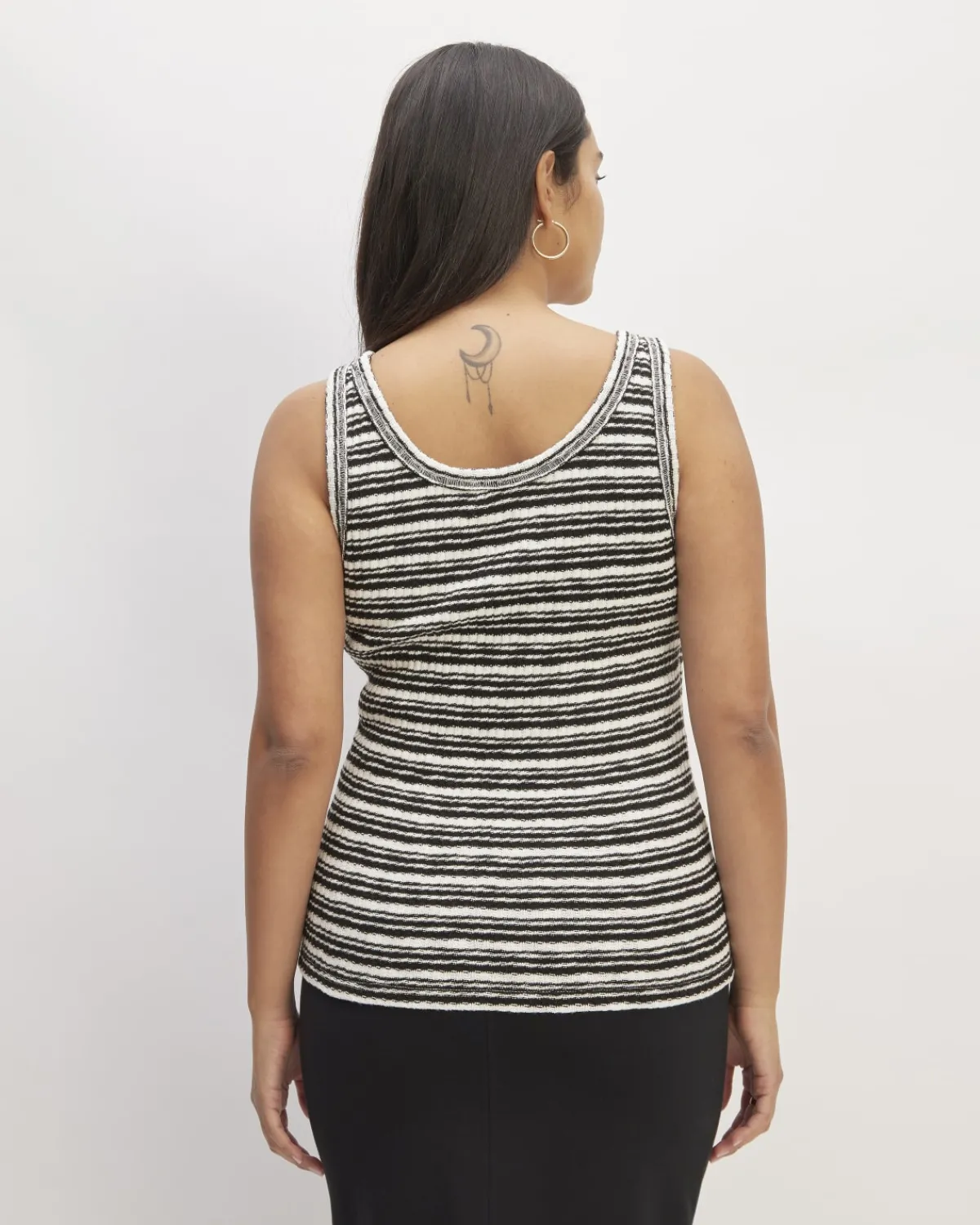 Everlane Tops*The Cozy Rib Tank Bone / Black