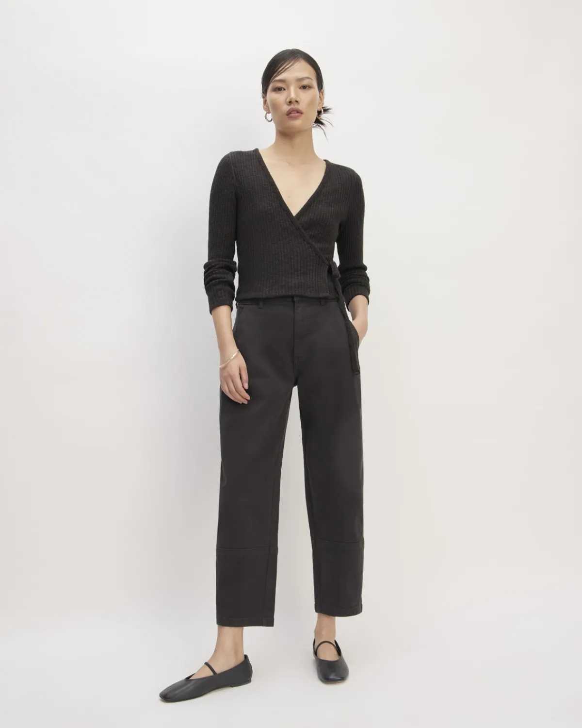 Everlane Tops*The Cozy Rib Wrap Top