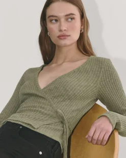 Everlane Tops*The Cozy Rib Wrap Top