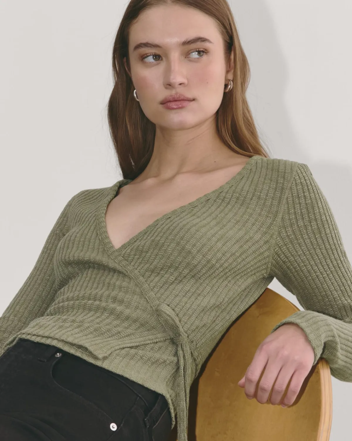 Everlane Tops*The Cozy Rib Wrap Top