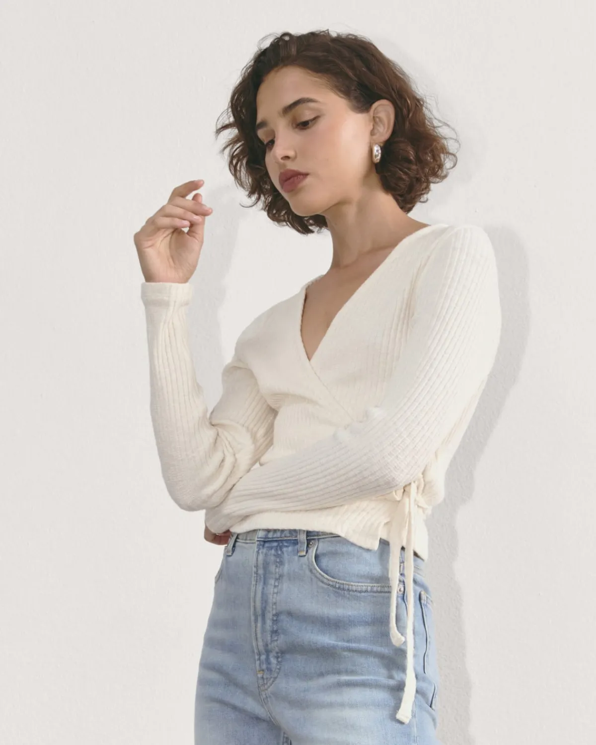 Everlane Tops*The Cozy Rib Wrap Top