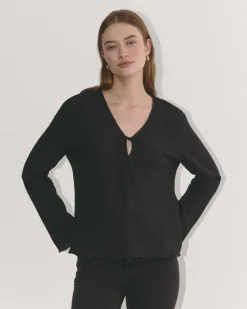 Everlane Tops*The Crinkle Long-Sleeve