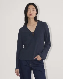 Everlane Tops*The Crinkle Long-Sleeve