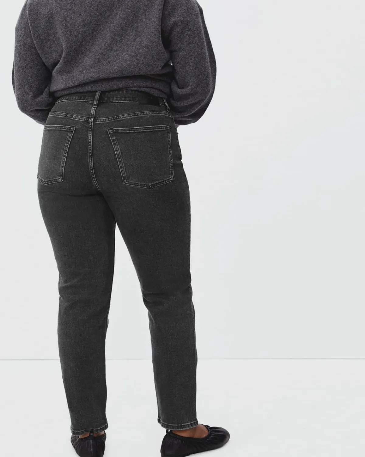 Everlane Jeans|Slim Jeans*The Curvy Cheeky® Straight Jean Washed Black